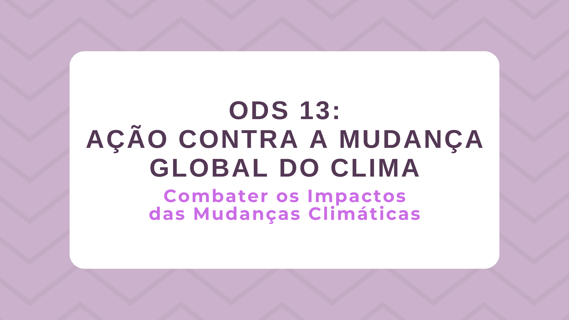No momento, você está visualizando ODS 13 – Ação Contra a Mudança Global do Clima: Combater os impactos das mudanças climáticas