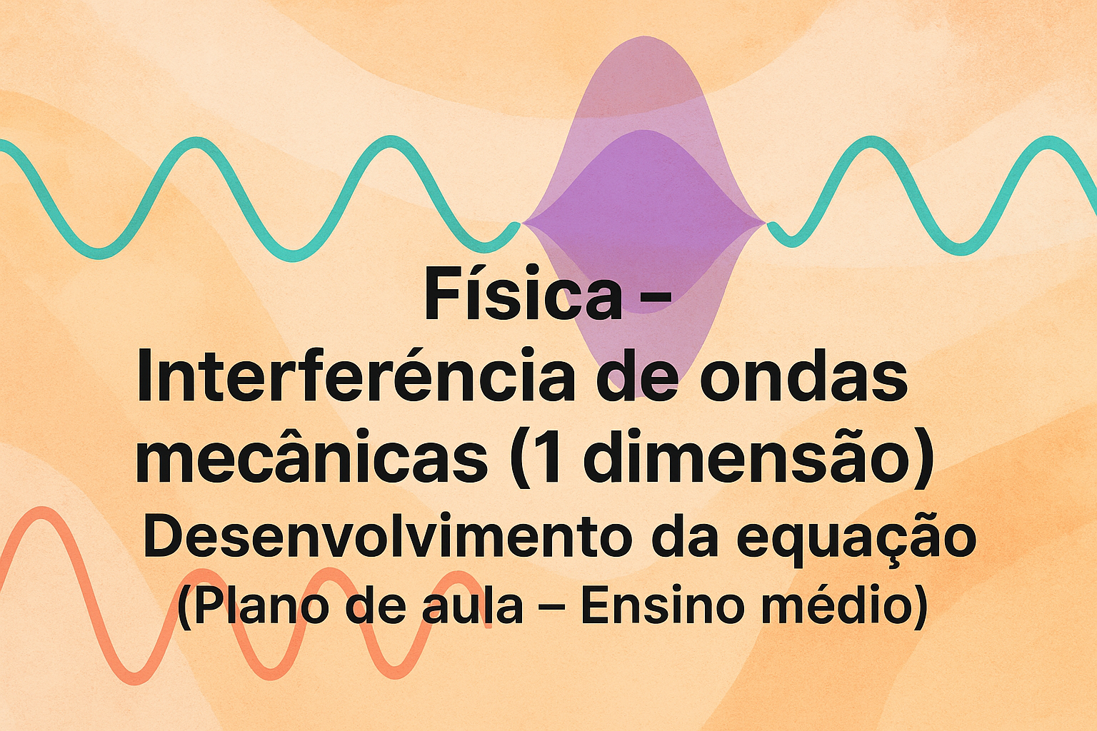 No momento, você está visualizando Física – Interferência de ondas Mecânicas (1 dimensão) – Desenvolvimento da equação (Plano de aula – Ensino médio)