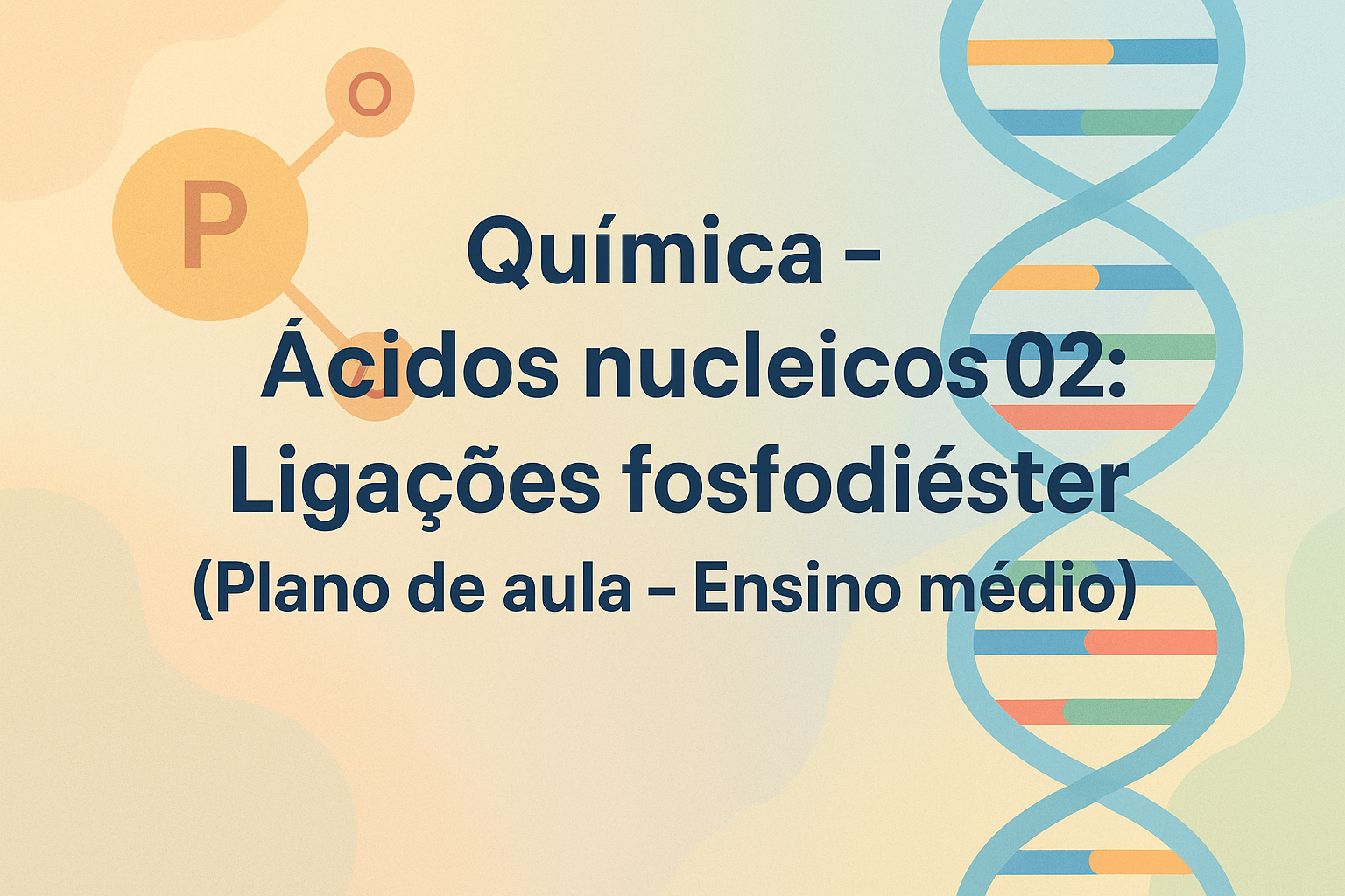 No momento, você está visualizando Química – Ácidos nucleicos 02: Ligações fosfodiéster (Plano de aula – Ensino médio)