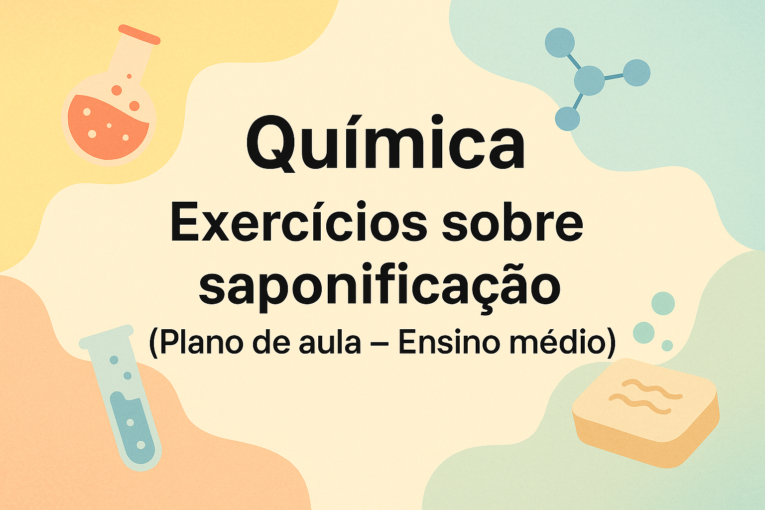 No momento, você está visualizando Química – Exercícios sobre saponificação (Plano de aula – Ensino médio)