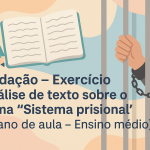 Redação – Exercício – análise de texto sobre o tema “Sistema prisional” (Plano de aula – Ensino médio)