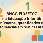 BNCC EI03ET07 na Educação Infantil: números, quantidades e sequências em práticas ativas