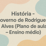 História – Governo de Rodrigues Alves (Plano de aula – Ensino médio)