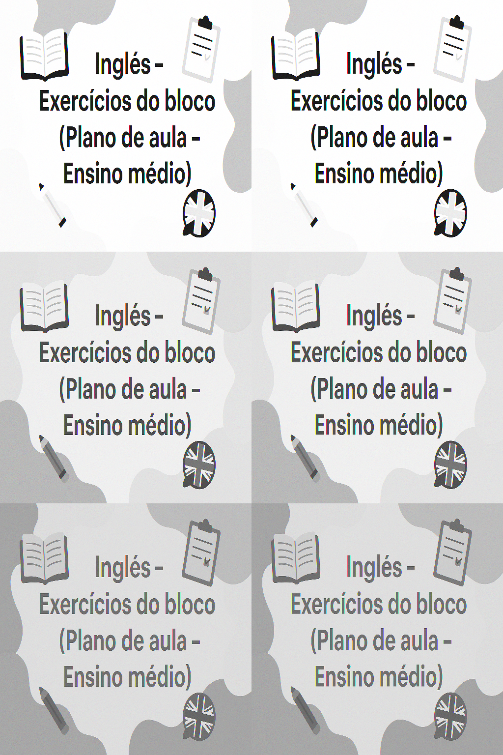 No momento, você está visualizando Inglês – Exercícios do bloco (Plano de aula – Ensino médio)
