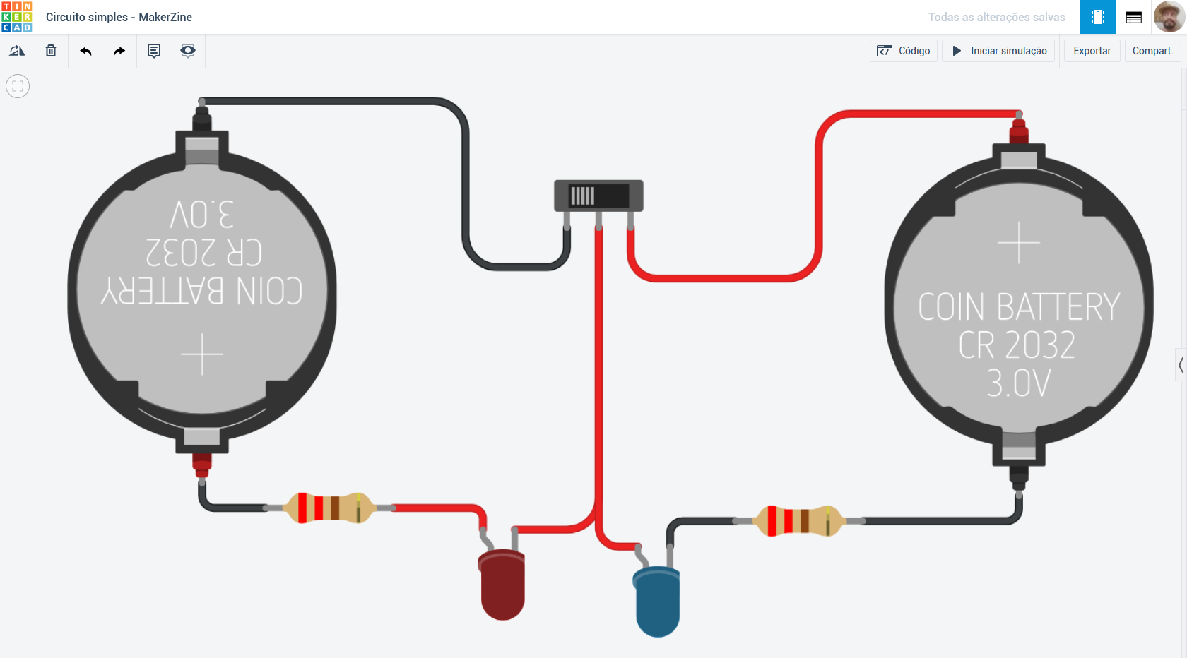 Arduino online grátis! Como usar o TinkerCad para criar projetos de  circuitos e Arduino Uno? [FÁCIL] 
