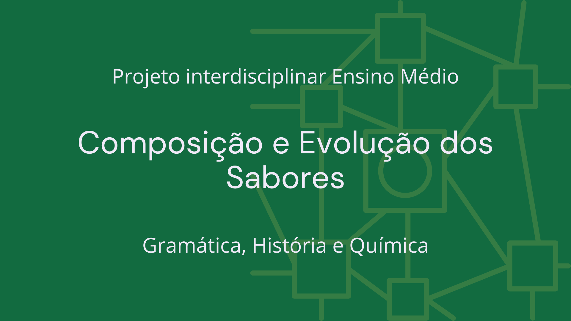 No momento, você está visualizando Ens. Médio: Projeto Interdisciplinar de Gramática, História e Química: Composição e Evolução dos Sabores