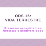 ODS 15 – Vida Terrestre: Preservar ecossistemas, florestas e biodiversidade